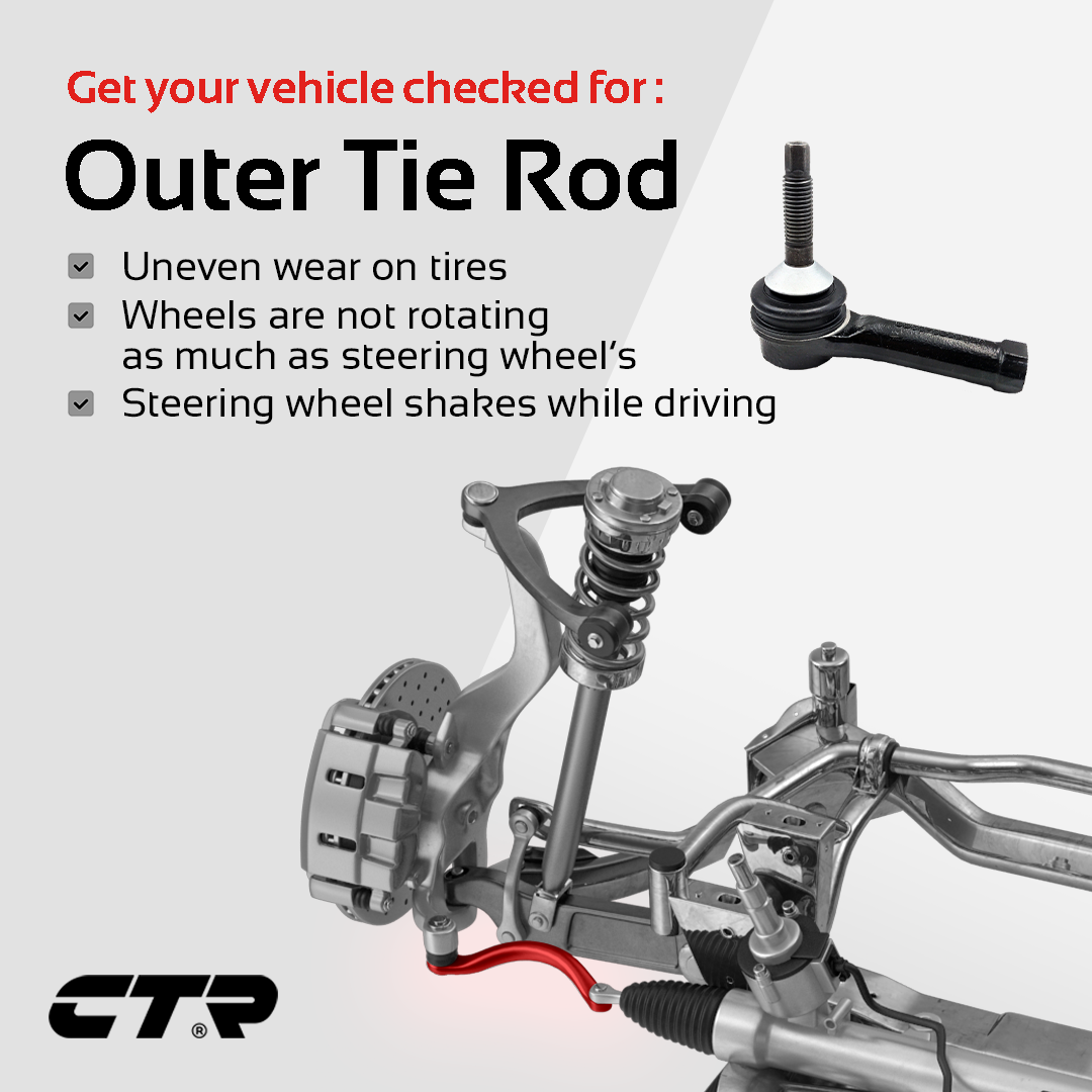 #ctr #ctraftermarket #car #carparts #autoparts #automotive #howto #symptoms #outertierod #components